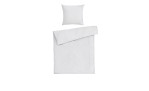 Bettwäsche 135 x 200 cm in weiß aus Muselin.