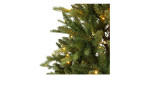 Nahaufnahme des künstlichen Baums Tannenbaum Allison II (150 cm), der mit kleinen weißen Lichtern geschmückt ist.