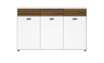 Sideboard Lanzerote in der Farbausführung Weiß / Evoke oak, Frontansicht