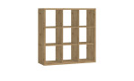 Raumteiler Stine mit 9 offenen Fächern in der Farbe Artisan Eiche