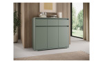 Kommode Ivana in der Farbe salbei, in einem Raum stehend