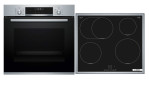 Backofen-Set BOSCH, HBD635CS63_Backofen HBA537BS0, Kochfeld PIF645BB5E
