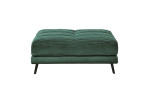 Hocker Husum in Winter Moss grün, Cord Optik,schwarze Füße
