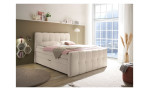 Boxspringbett Davenport mit Stoffbezugfarbe Pearl Milieuansicht