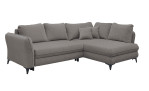 Ecksofa Hereford mit Stoff-Bezug in der Farbe Stone
