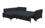 Ecksofa Hereford mit Stoff-Bezug in der Farbe Black Schlaffunktion