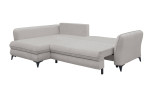 Ecksofa Hereford mit Stoff-Bezug in der Farbe Silver Schlaffunktion