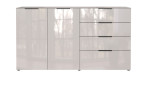 Sideboard Owingen in Kaschmir/Glas mit 4 Schublade und 2 Türen, Draufsicht