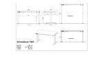 Höhenverstellbarer Schreibtisch Move & Work in Graphit/Silber, Ansicht Skizze