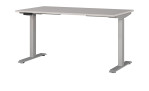 Höhenverstellbarer Schreibtisch Move & Work in Kaschmir/Silber