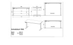 Höhenverstellbarer Schreibtisch Move & Work in Lindberg-Eiche/Weiß