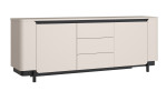 Sideboard Venedig in Sand, seitliche Ansicht