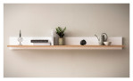 Wandboard San Remo in weiß und Eiche Evoke-Dekor, mit 1 Ablageboden, Ansicht im Milieu