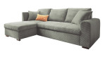 Wohnlandschaft Leon mit Ottomane links in sage (graugrün)