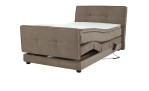 Boxspringbett Pia in der Farbe Hellbraun elektrisch verstellt