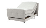 Boxspringbett Pia in der Farbe Hellgrau elektrisch verstellt