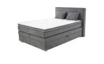 Boxspringbett Taro in der Farbe grau