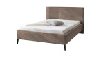 Polsterbett Liane mit einem Cordbezug in der Farbe Taupe