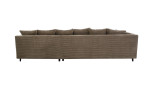 Wohnlandschaft Mara in Stoff Taupe von hinten