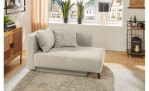 Schlafsofa Ravensburg in der Farbe Light Greige in einem Zimmer