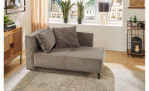 Schlafsofa Ravensburg in der Farbe Taupe in einem Zimmer