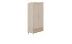 Kleiderschrank Eefje in Cashmere-Beige und einer Absetzung in Groovy-Oak