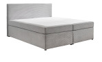 Boxspringbett Arutua in der Farbe silber