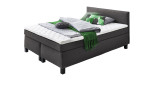 Boxspringbett Peggy, in der Farbausführung Anthrazit