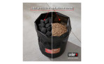 Der Weber Brennstoff-Aufbewahrungsbeutel aus PVB speichert bis zu 20 lbs Pellets oder Holzkohle; aus wetterfestem Material.
