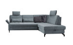 Komfort-Ecksofa Westminster, in der Farbausführung Blau