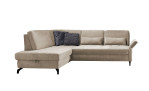 Basis-Ecksofa Westminister in der Farbe Taupe