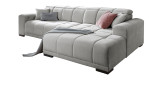 Komfort-Wohnlandschaft Marbella mit silbernem Bezugsstoff