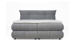 Boxspringbett Camila in der Farbe grau, Frontansicht