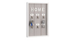 Schlüsselbox Saskia: Wandhalter mit stylischem Design, 6 Haken und HOME-Aufschrift für Ihre Schlüssel.