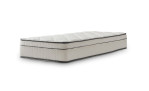 Federkernmatratze Easydream TFK 5290, weiß, mit dunklem Rand, 28 cm hoch, 90 cm breit, mit strukturierter Oberfläche.