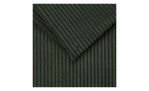 Dunkelgrüner Cord-Stoff, sauber gefaltet mit senkrechten Linien - ideal für das Kissen-Set LIV'IN Omaha.