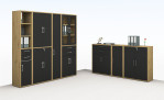 Türenpaar vito Vary in anthrazit mit weiteren Möbeln der Serie