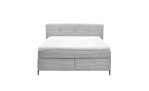 Boxspringbett set one Fairfield in der Farbe silber, Frontansicht