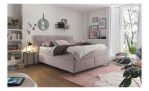 Boxspringbett set one Fairfield in der Farbe rosa, in einem Raum stehend