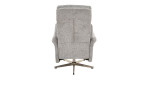TV-Sessel Ibiza mit Bezug aus hellgrauem Stoff, Rückansicht 