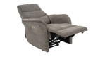 TV-Sessel Ameland mit Bezug aus dunkelgrauem Stoff, Relaxfunktion