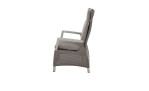 Gartensessel Corido von Siena Garden in seidengrau-taupe, Seitenansicht