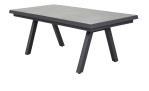 Gartentisch Sondrino mit Tischplatte in Beton-Optik Aluminium-Gestell in Anthrazit