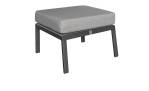 Gartenhocker LC Garden Belinda in grau und anthrazit mit Kissen