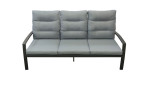 Gartensofa Bondino von LC Garden in Grau und Anthrazit, Gestell aus Aluminium