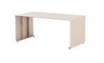 Lounge-Set Accra mit Tischplatten aus Akazienholz, Gestell in beige aus Aluminium, Ansicht Tisch