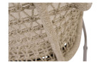 Gartenstuhl Brooklyn Verona mit Sand-farbenem Rope und beigem Aluminium-Gestell, Detail