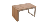 Garten-Lounge-Set 3tlg. Grumo in taupe/beige, Ansicht Tisch