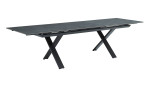 Ausziehtisch Vancouver in Grau/Anthrazit mit X-Gestell