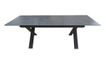 Ausziehtisch Vancouver in Grau/Anthrazit mit X-Gestell